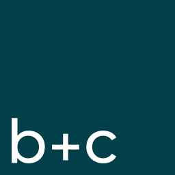 b&c coffee comapny logo in a teal square